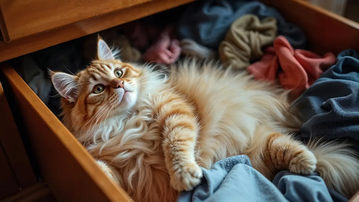 Por que os gatos gostam de deitar nas nossas roupas? Entenda